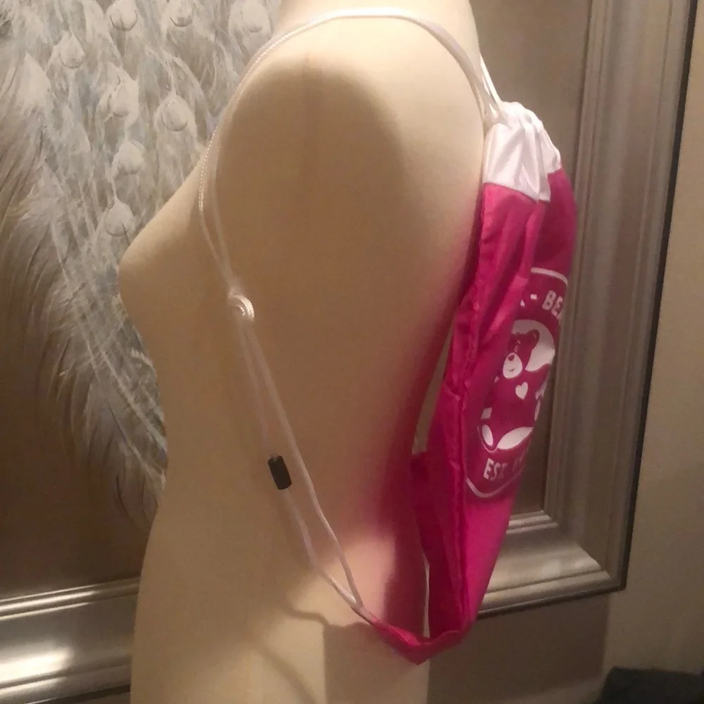 Build A Bear Workshop Pink Drawstring Backpack